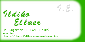 ildiko ellmer business card