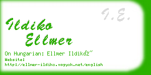 ildiko ellmer business card